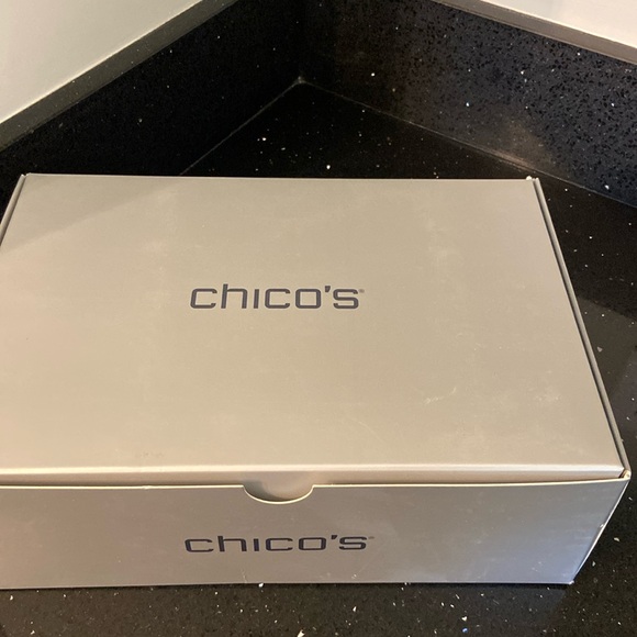 NIB Chico’s Black w/ Gold & Silver Metallic Rivets, Beads, Pave ILIMA Sneakers - Picture 13 of 15